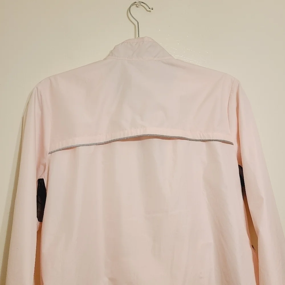 NIKE | Women's Light Pink Half-Zip Windbreaker Zip-Up Jacket (Size Small)